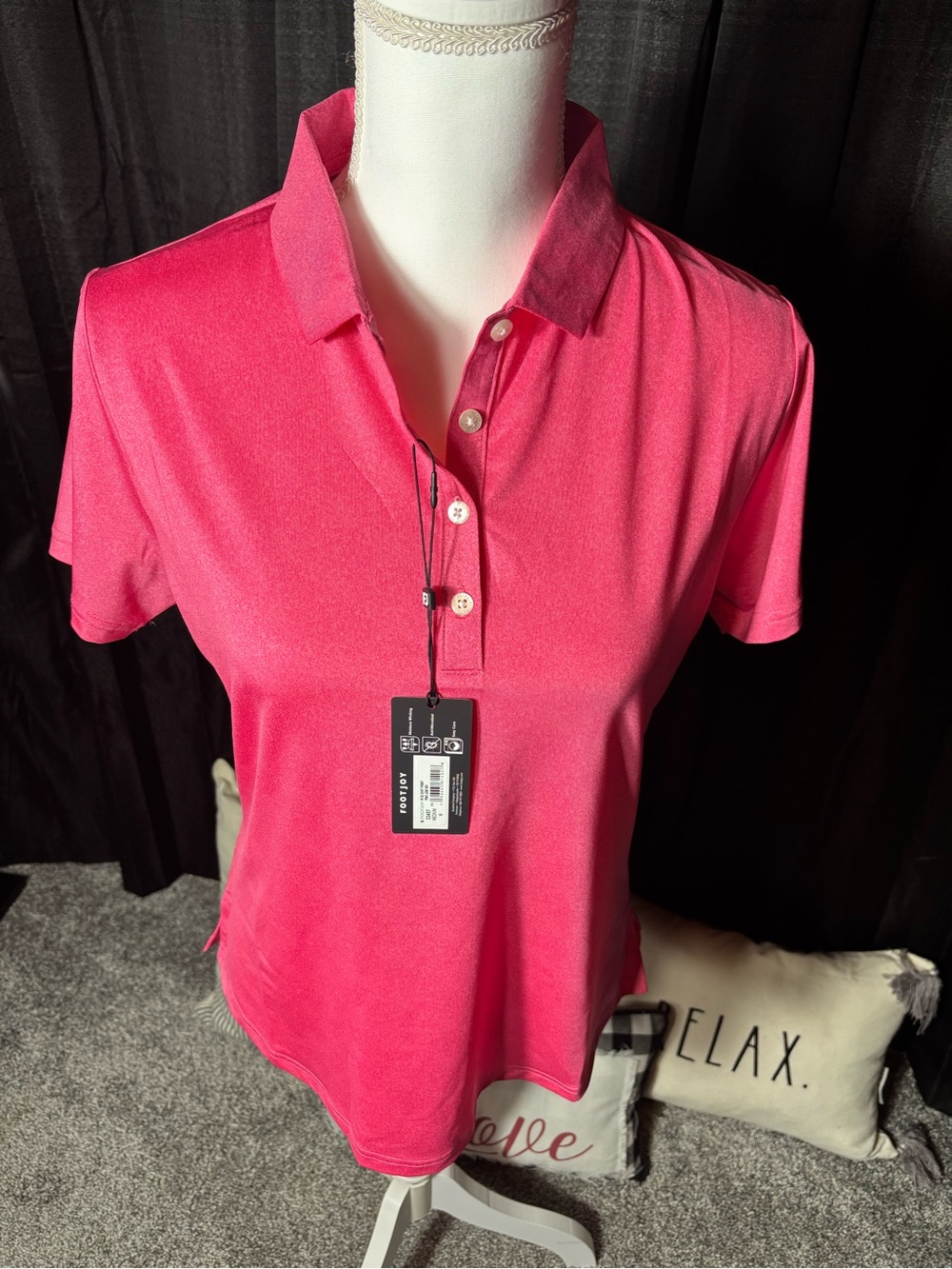 FootJoy Women's Hot Pink Polo Shirt NWT - Size M